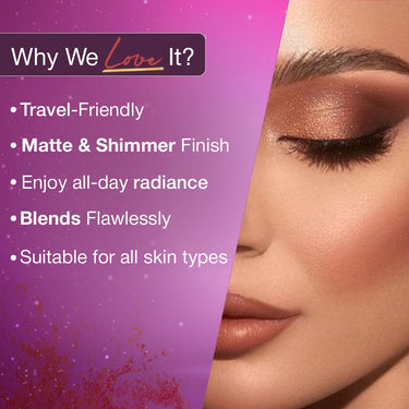 Hilary Rhoda The Book of Makeup | 20 Eyeshadows | 2 Highlighters | 2 Blushes | 2 Contours | 6 Cream Lip Glosses | Dual Ended Brush | Long Lasting | Blends Easily- 23.4g (Shade 1)